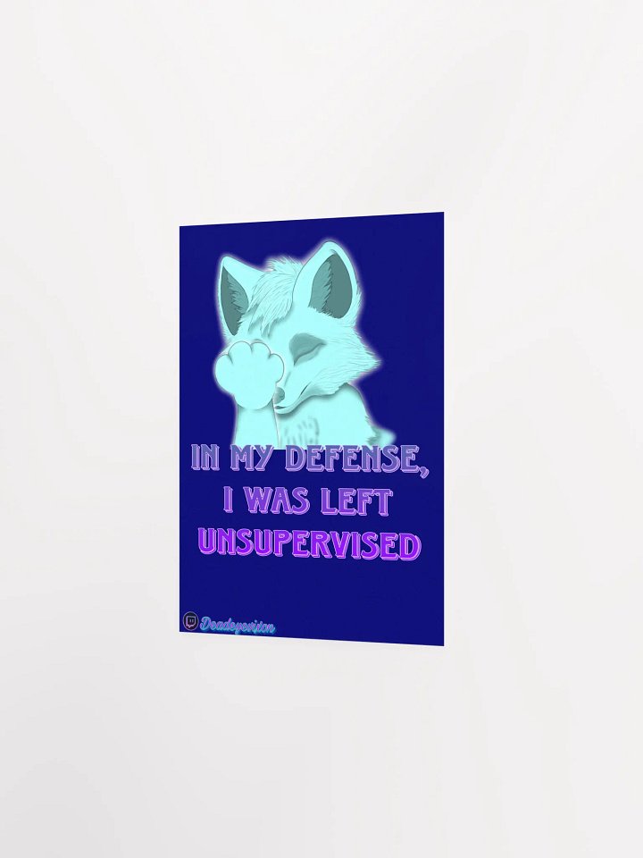 In my defense Poster product image (2)