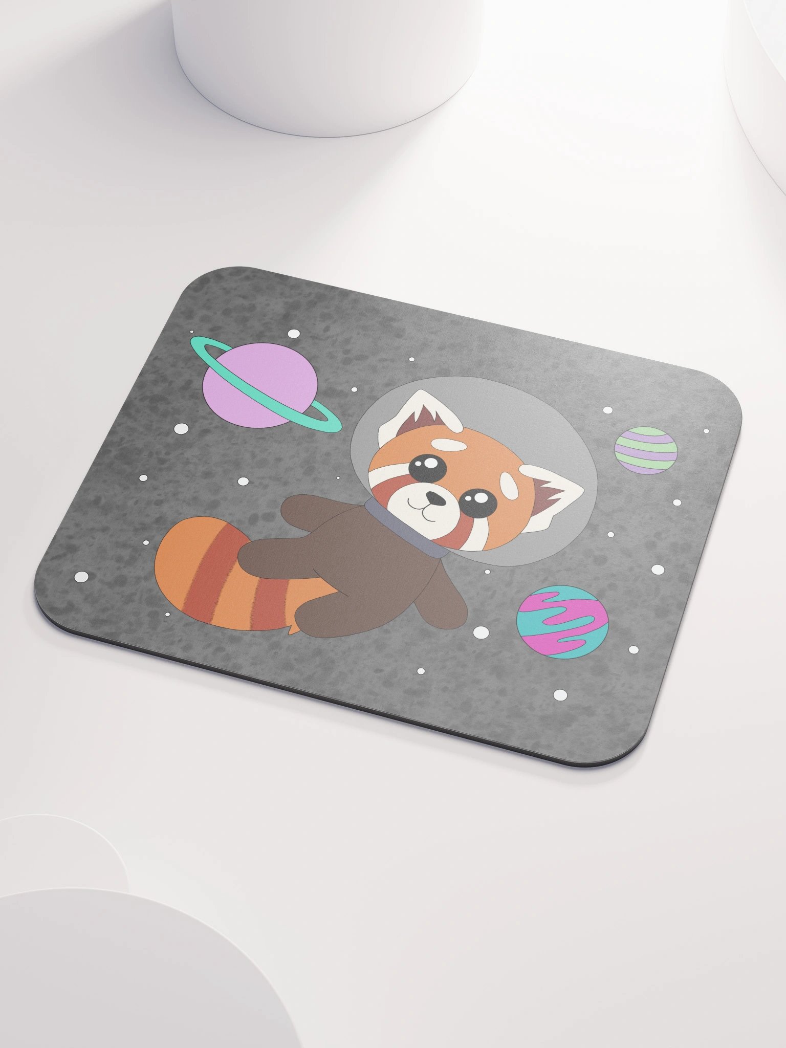 Red Panda Space Mouse Pad product image (3)