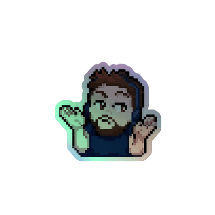 DuncShrug Holo Sticker product image (1)