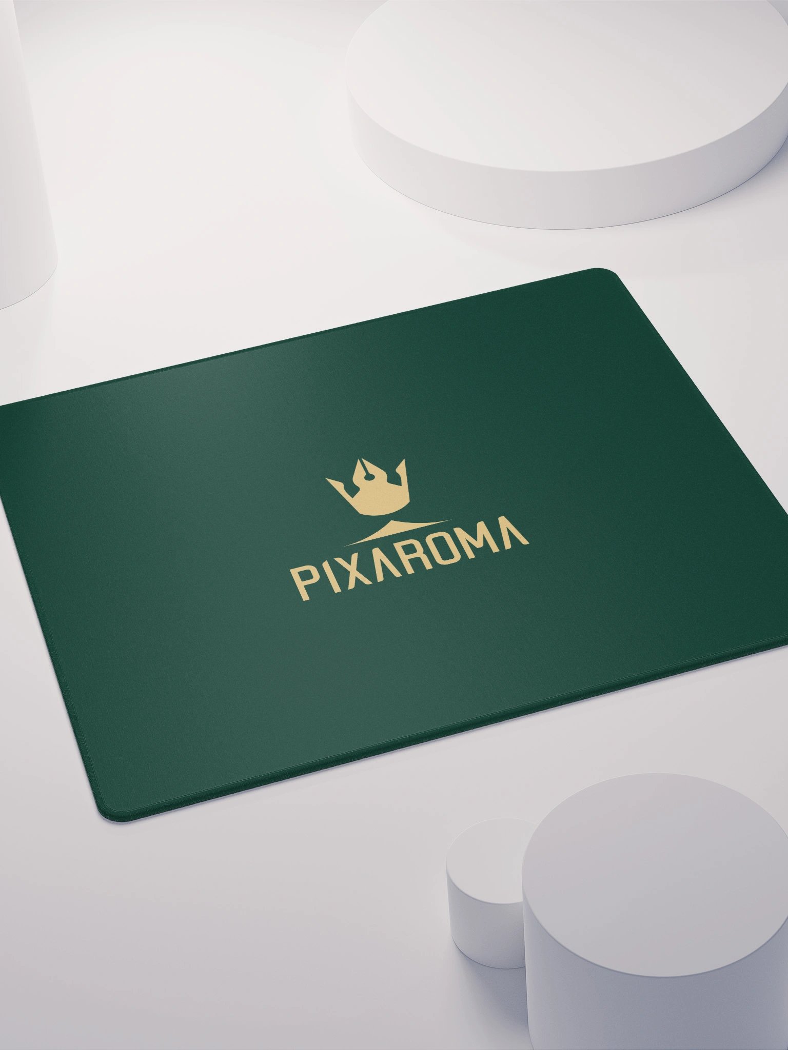 Pixaroma Gold Logo Gaming Mouse Pad (Green Edition) product image (8)