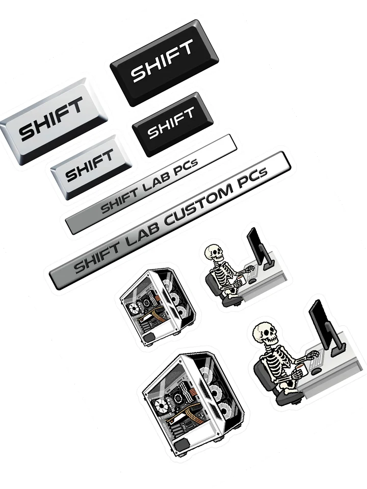 Shift B&W Sticker Sheet product image (1)