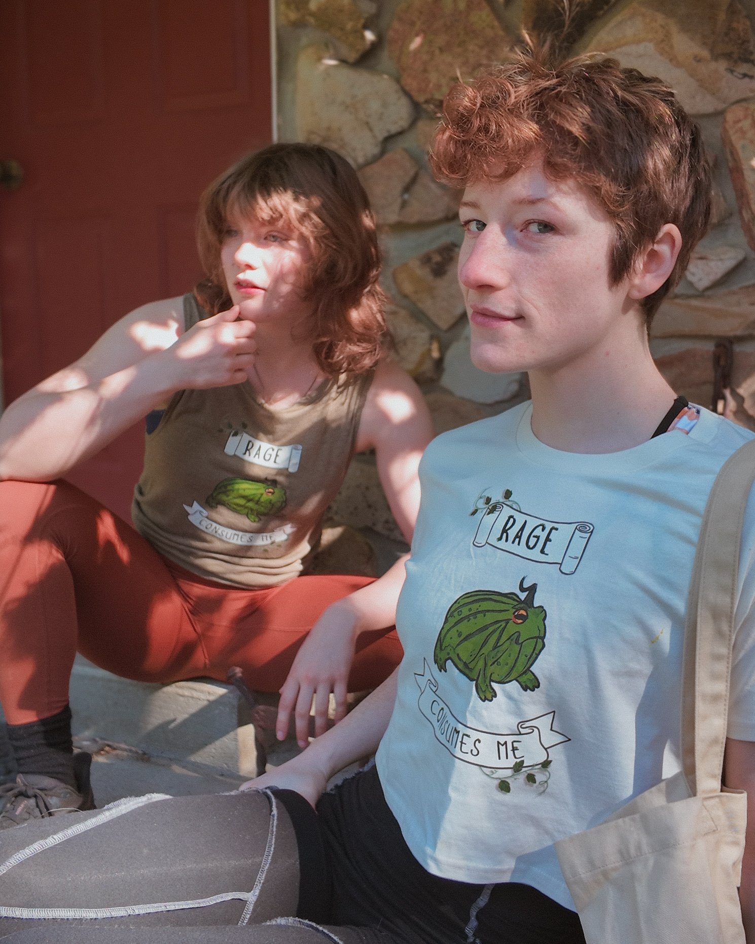 "RAGE" Pumpkin Frog Crop T-Shirt product image (4)