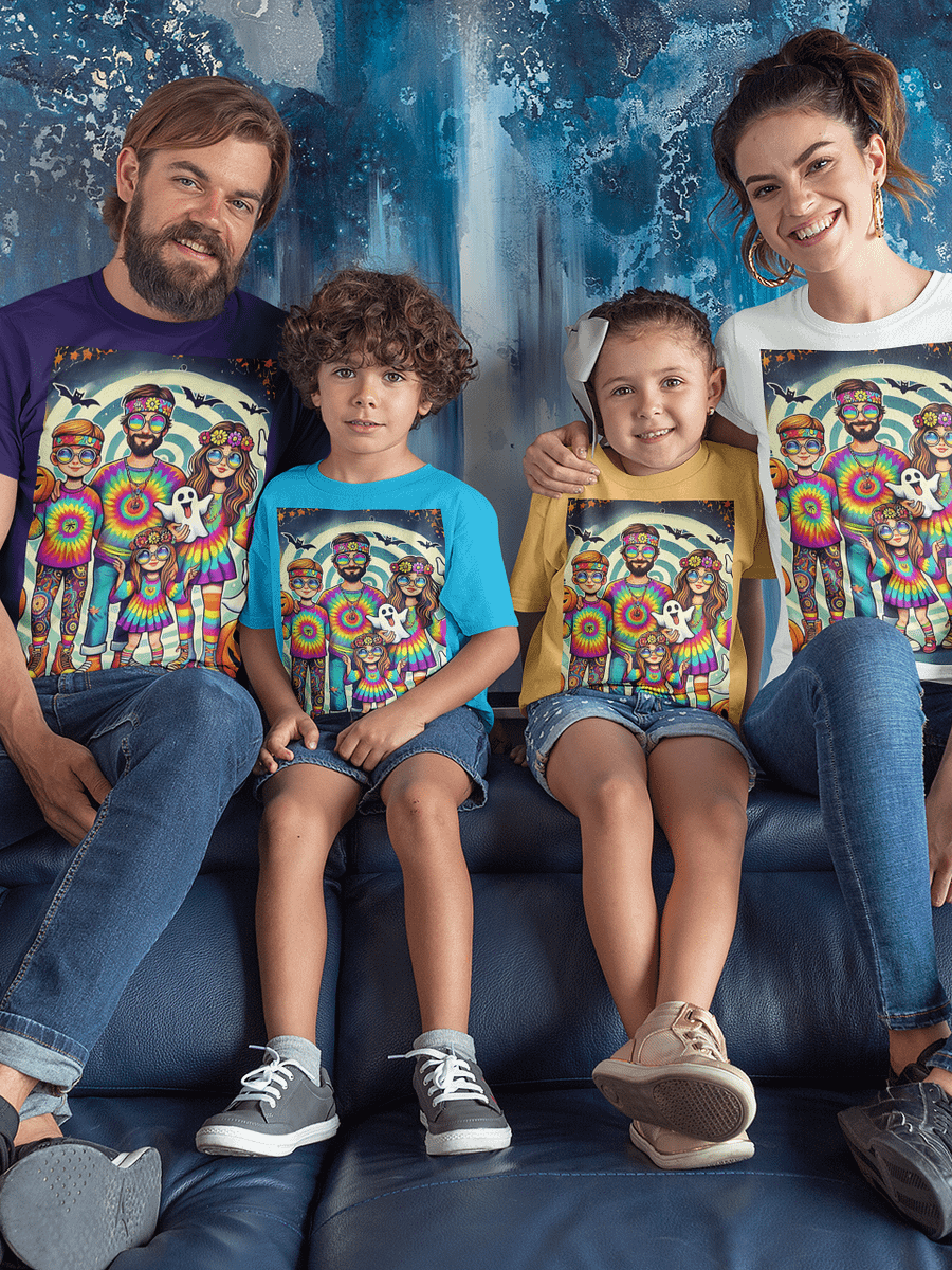 Hippy Trippy Halloween Family Collection: Psychedelic Tie-Dye Halloween Art product image (4)