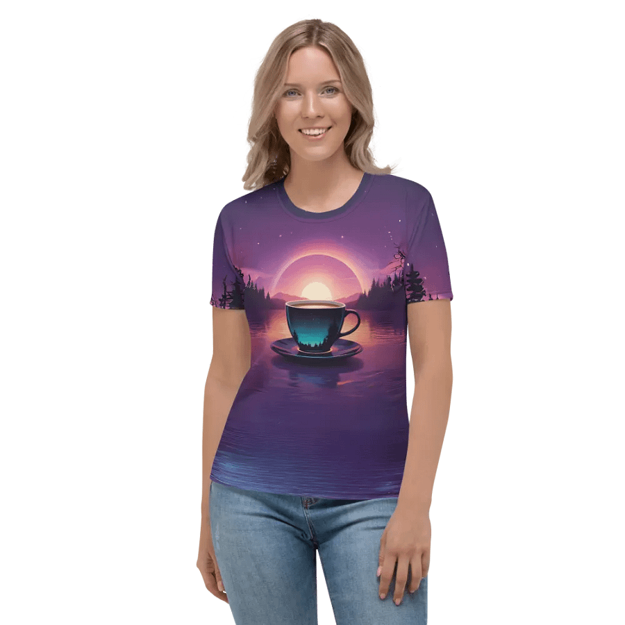 Coffee Sunset All Over Print T-shirt product image (2)