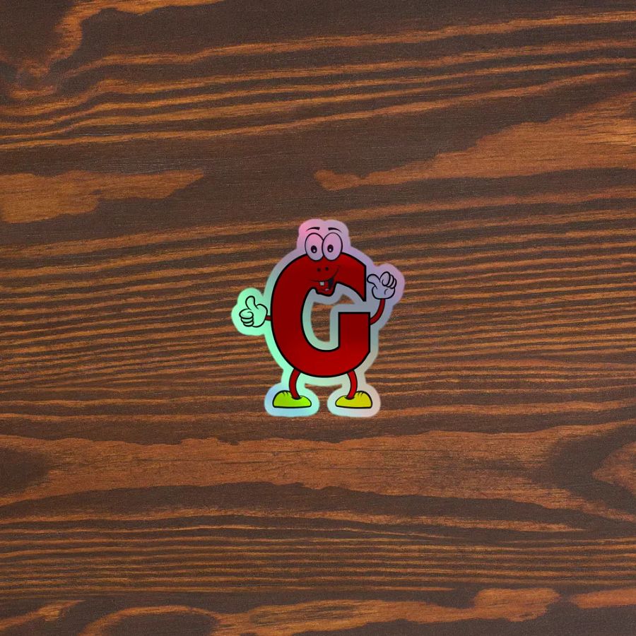 G Holographic Cartoon Character Sticker product image (5)