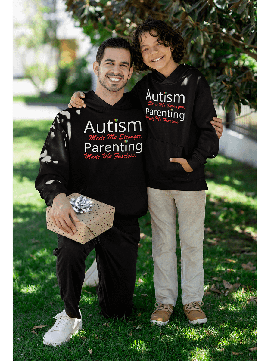 Autism Made Me Stronger. Parenting Made Me Fearless Gildan Hoodie product image (1)
