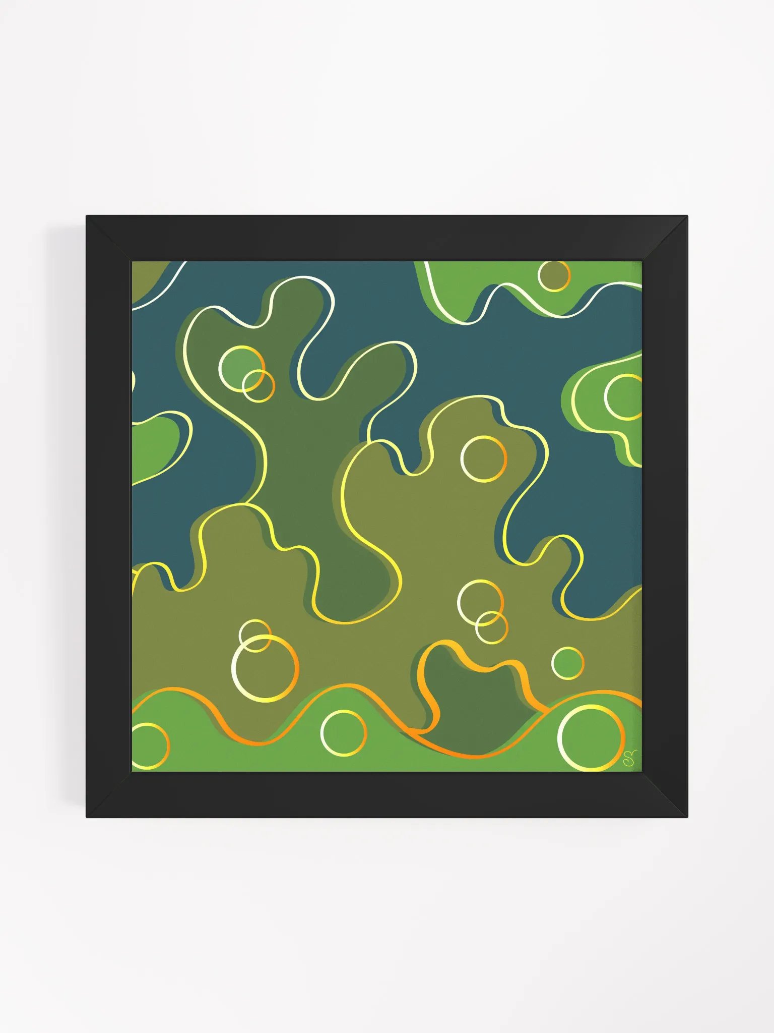 Fluid Motion Framed Art Poster - Abstract Landscape No. 5 product image (13)