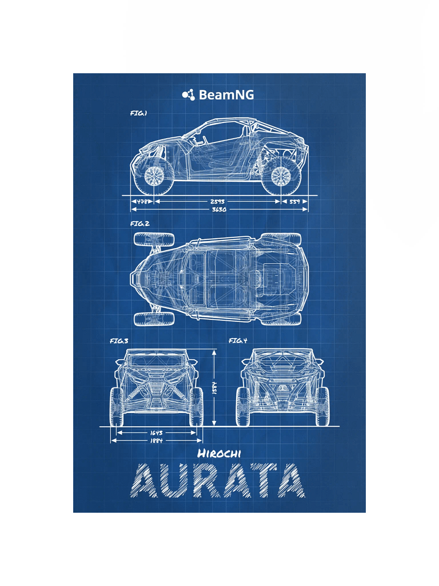 Hirochi Aurata Blueprint Poster product image (2)