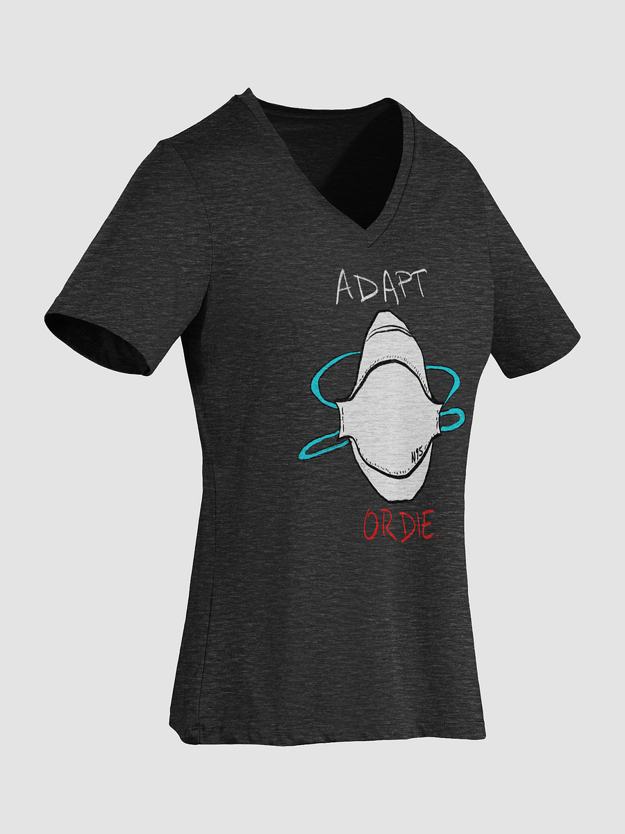 Adapt Or Die Relaxed V-Neck Tee product image (17)