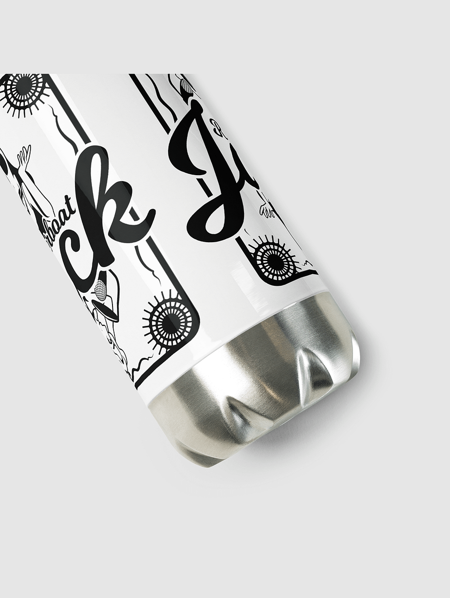 Riverboat Jack Stainless Steel Water Bottle B/W product image (4)