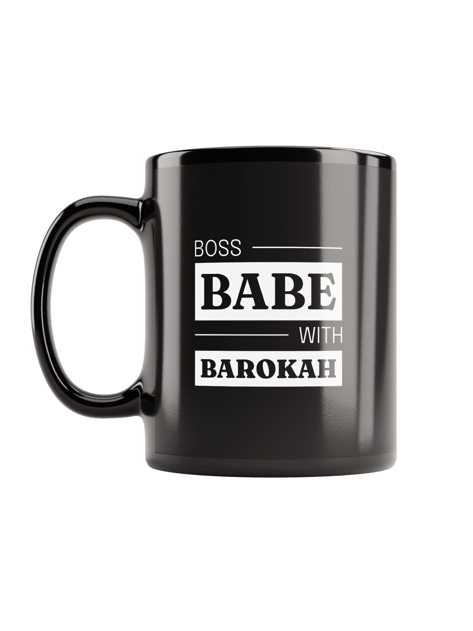 Boss Babe Black Glossy Mug product image (11)