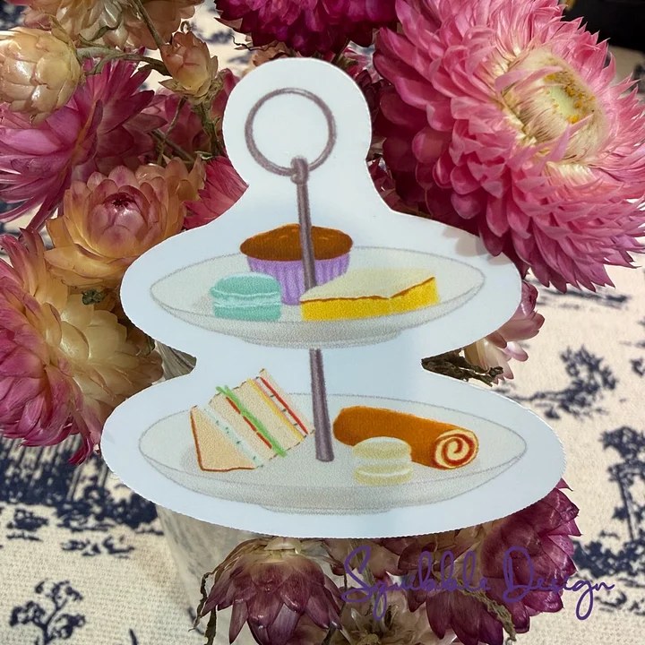 Vinyl Sticker - Tea Party Plate product image (1)