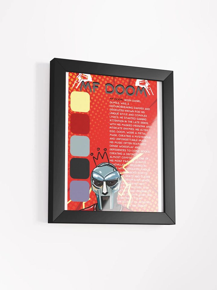 (8x10in) MF DOOM: Framed Matee Poster product image (2)