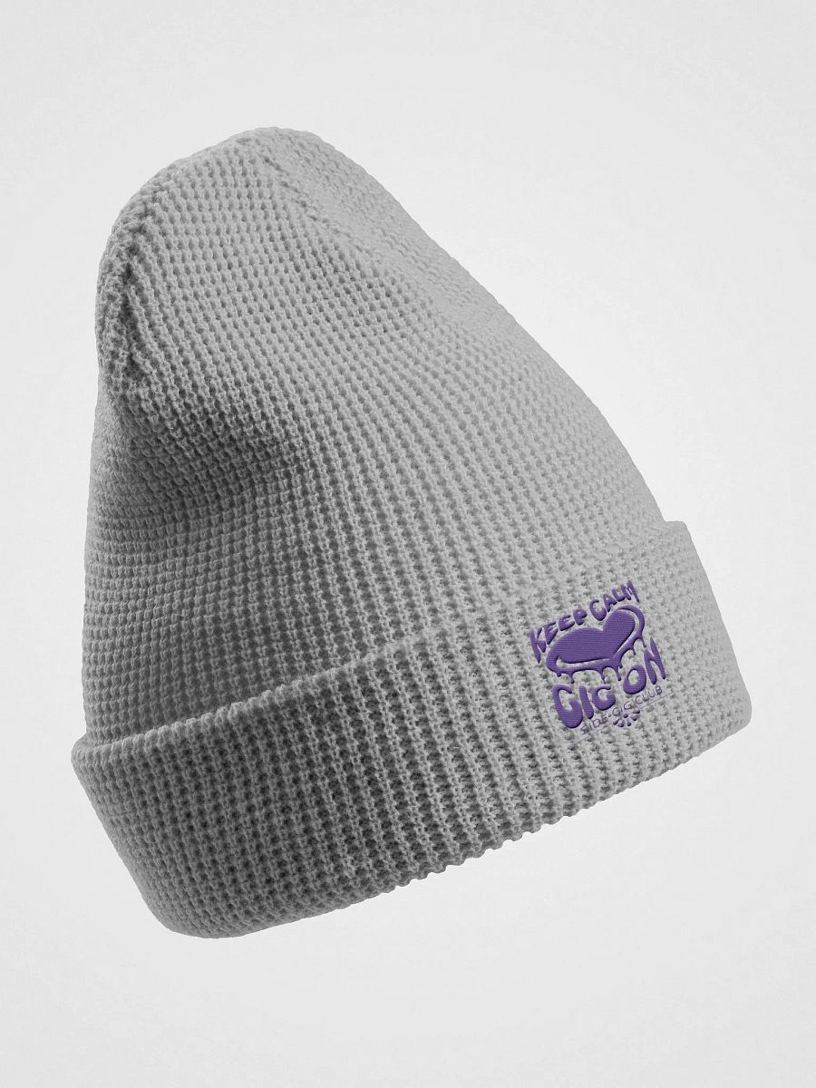 Keep Calm, Gig On Side-Gig Club Waffle Knit Beanie in Purple product image (7)