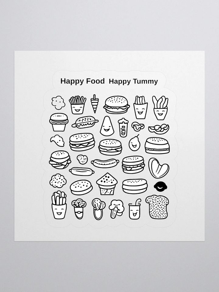 Happy Food, Happy Tummy — Smiling Snacks Sticker product image (1)