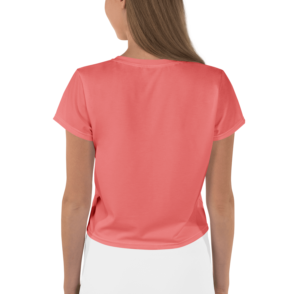 Coral Pink Gamer Girl Crop Tee product image (2)