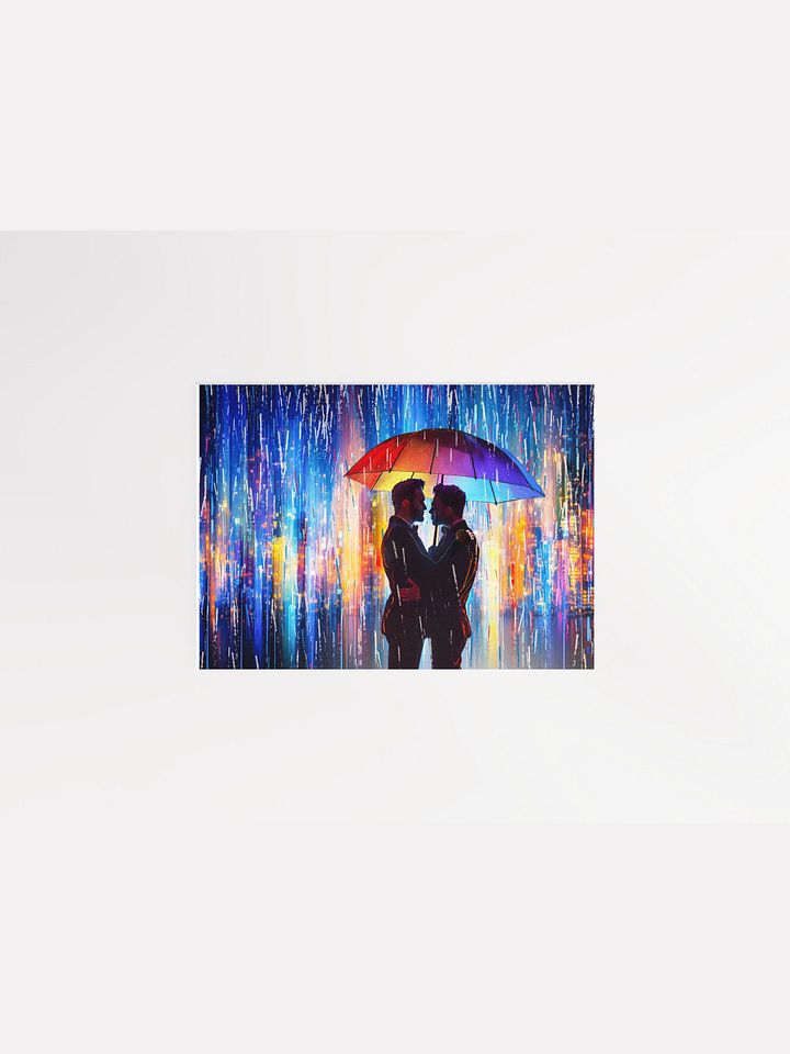 City Serenade - Love in the Rain Matte Poster product image (1)