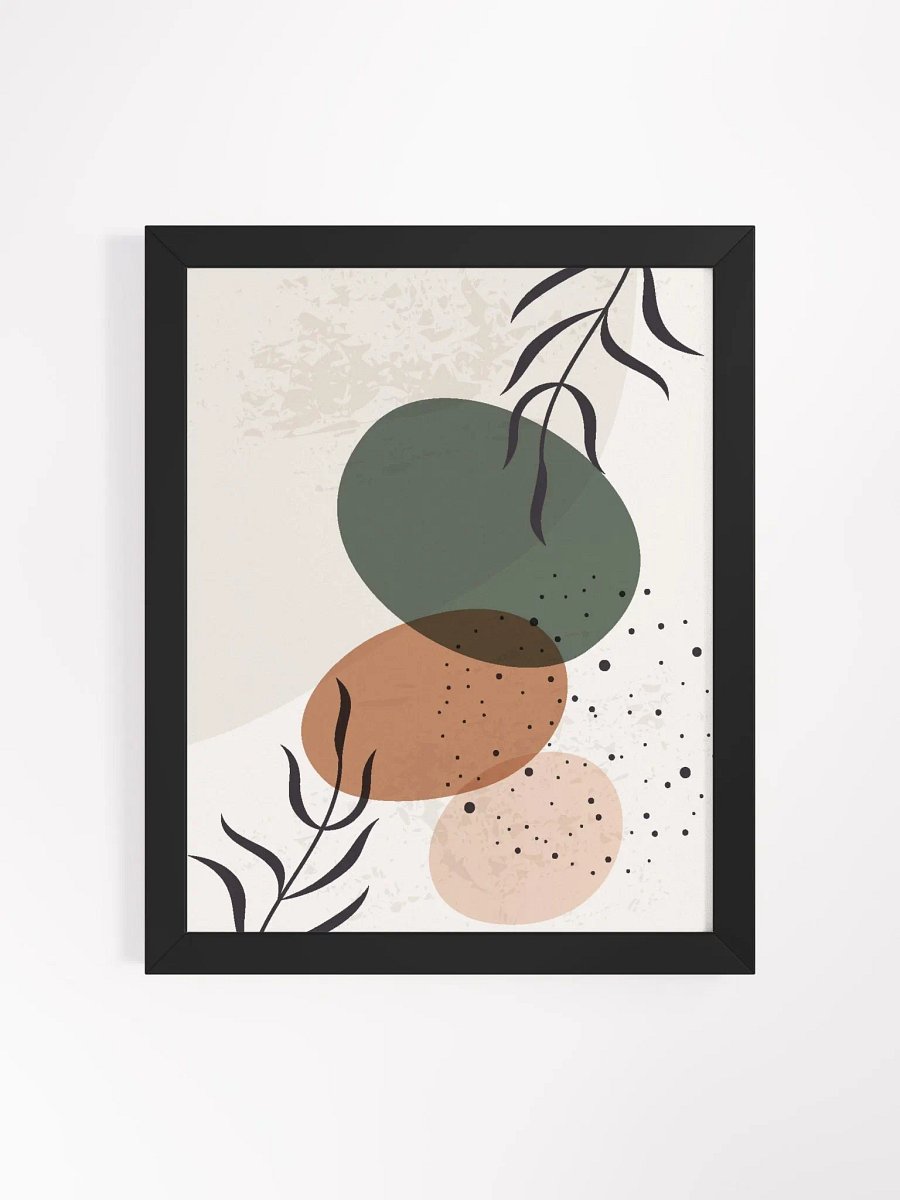 Earthy Abstract Elegance Framed Poster product image (14)