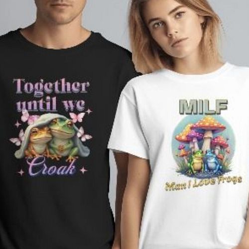 🌟 Snuggle Goals! 🌟
Our latest design is here to warm your hearts! 💕 Two adorable frogs cozied up under a blanket, surrounded ...
