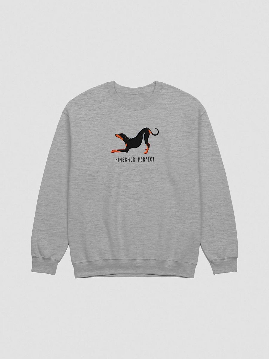 Pinscher Perfect Sweatshirt(Embroidered) of a Doberman Pinscher(Full Tail & Ears) product image (4)