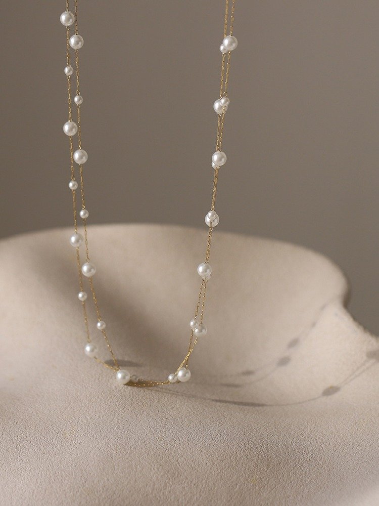 Bubble beads Necklace | 18K Gold Plated product image (4)