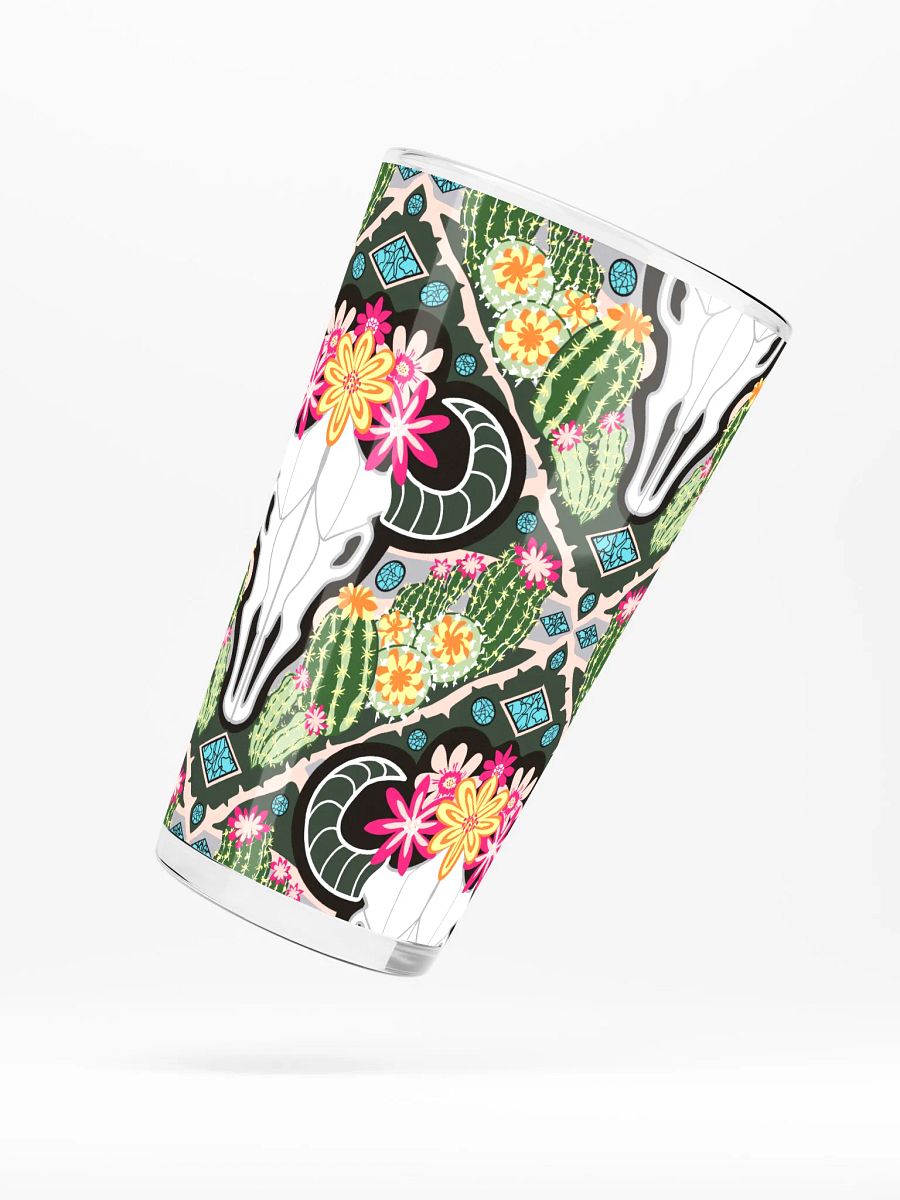 Cacti Cow Shaker Pint Glass | Western Americana Drinkware | Monique Faella Designs™ 🤠🌵🐄 product image (5)