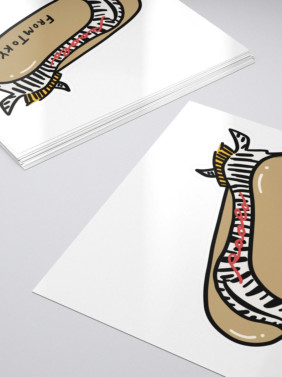 Zebra Hot Dog Sticker product image (5)