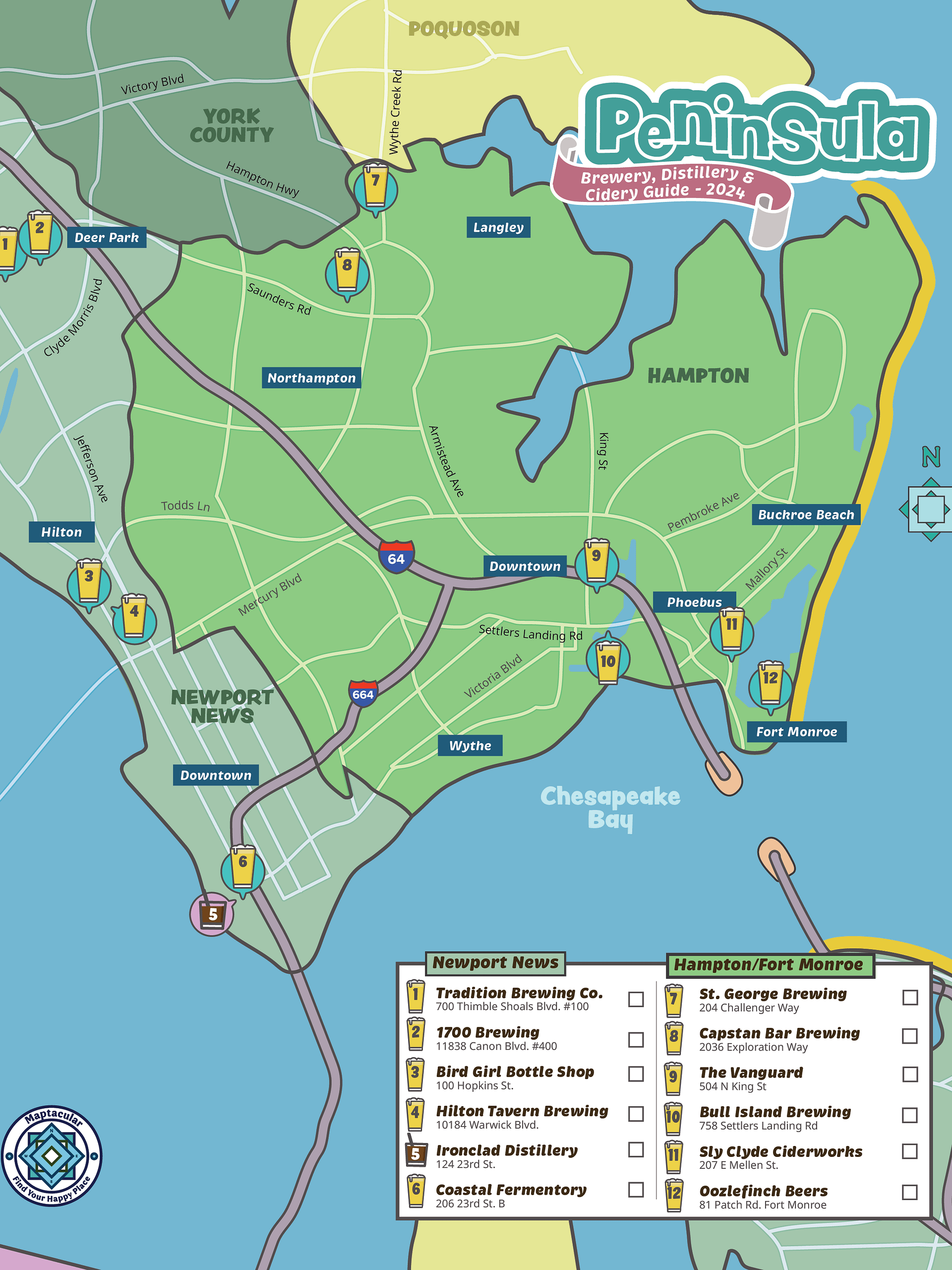 Hampton Roads Ultimate Map Bundle - Digital Download product image (11)