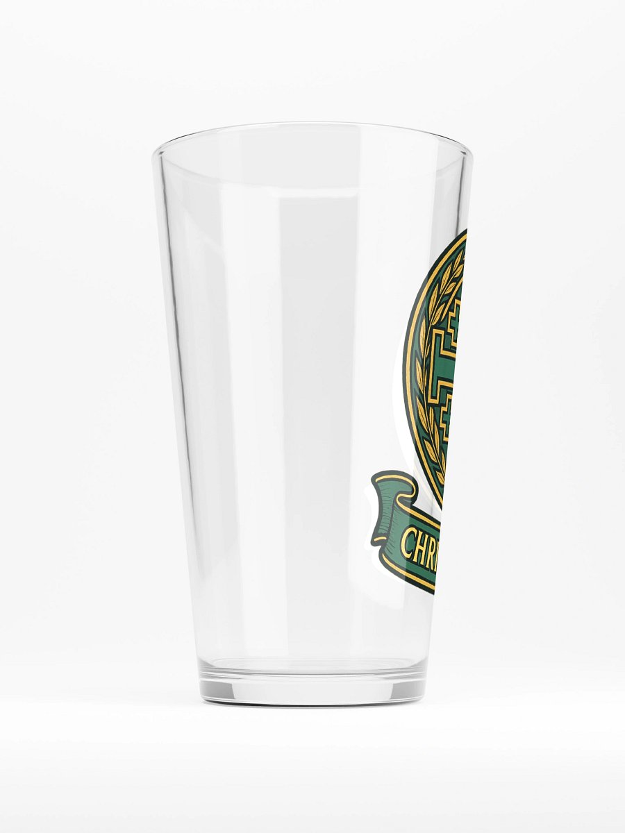 Jerusalem Cross Christus Rex Pint glass product image (2)
