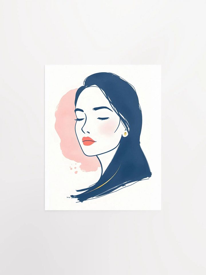 Woman Portrait in Blue Hair product image (2)