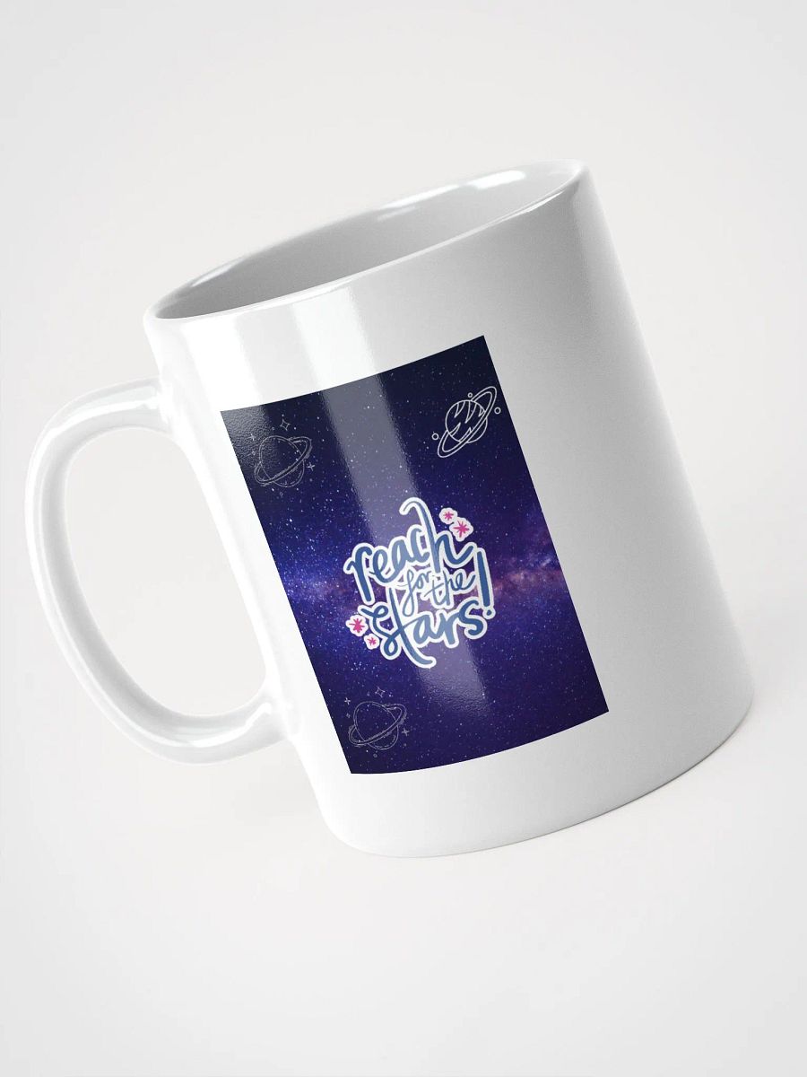 Reach for the stars Starry Dreams White Glossy Mug product image (3)