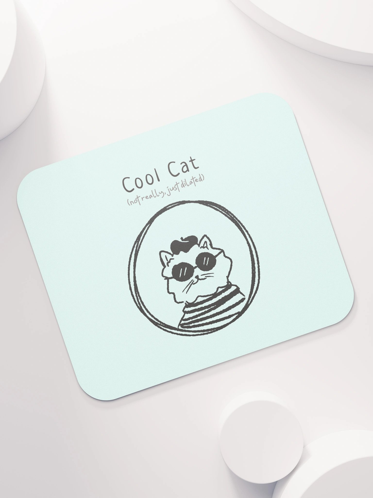 Dilated Cool Cat Mouse Pad product image (7)