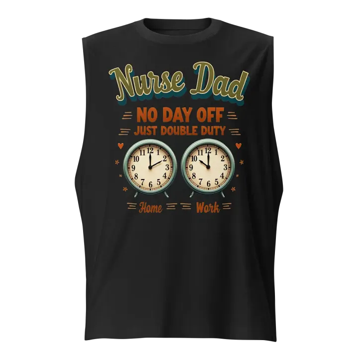 Double Duty Nurse Dad Muscle Tank product image (1)