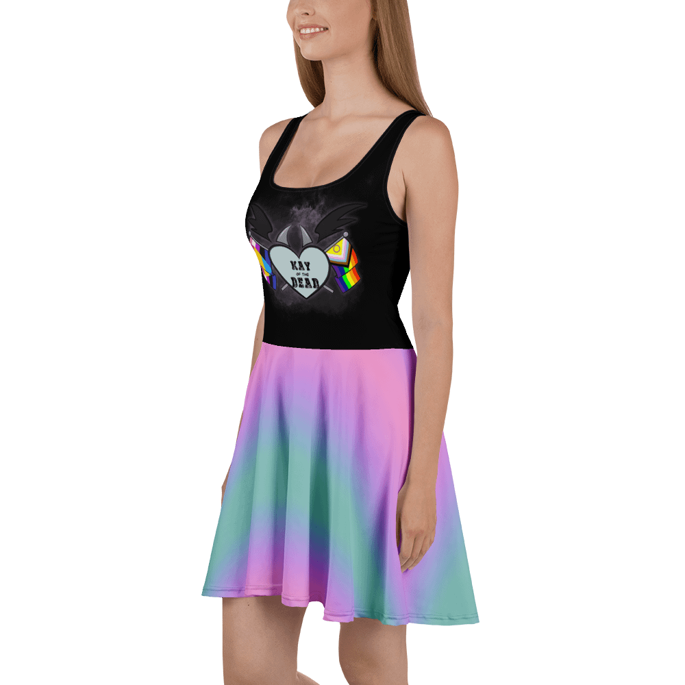 Kay_of_the_Dead Pride Logo Dress With Trigender Pride Skirt product image (1)