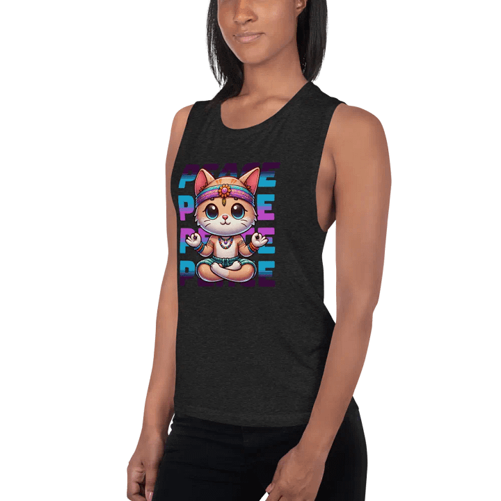 Yoga Cat: Women's muscle tank product image (2)