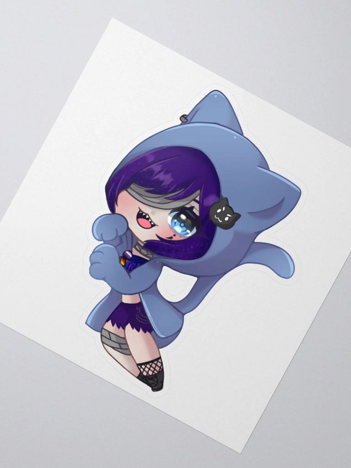 Chibi Nyan Pudz Kiss Cut Sticker product image (1)