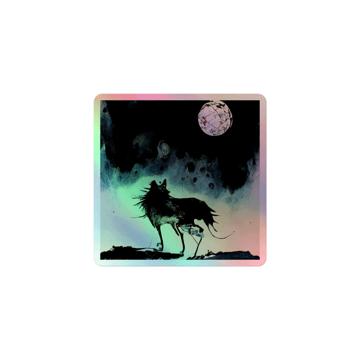 Moonlit Crow Holographic Sticker Sheet product image (1)