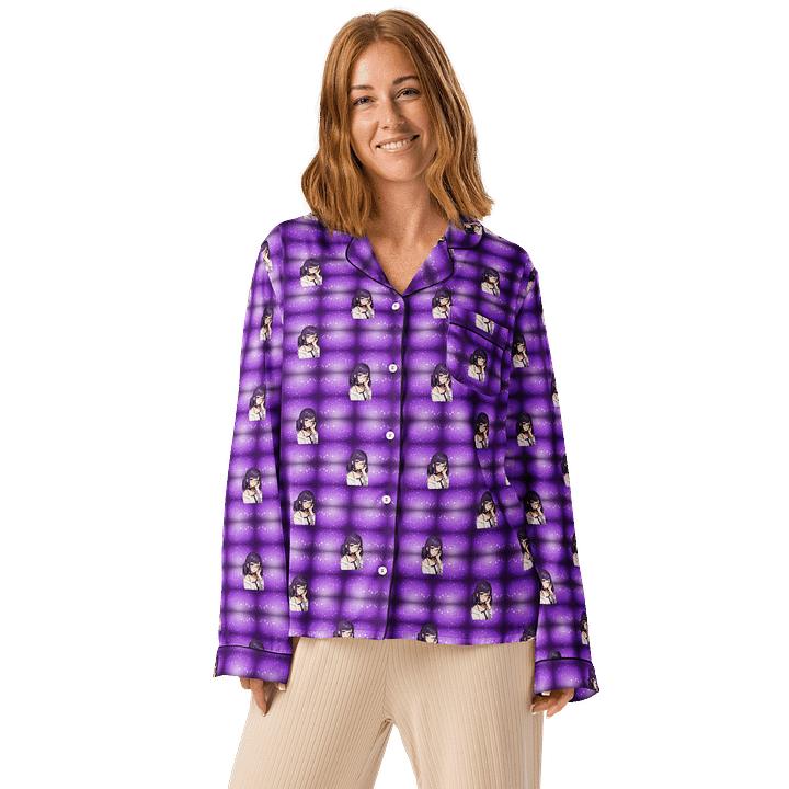(Purple WAIFU) K Women's Long Sleeve Pajama Top product image (1)