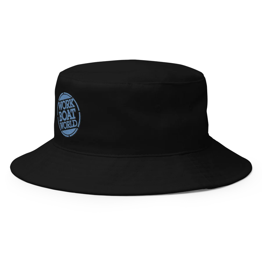 Work Boat World Logo Bucket Hat (Light Blue Logo) product image (11)