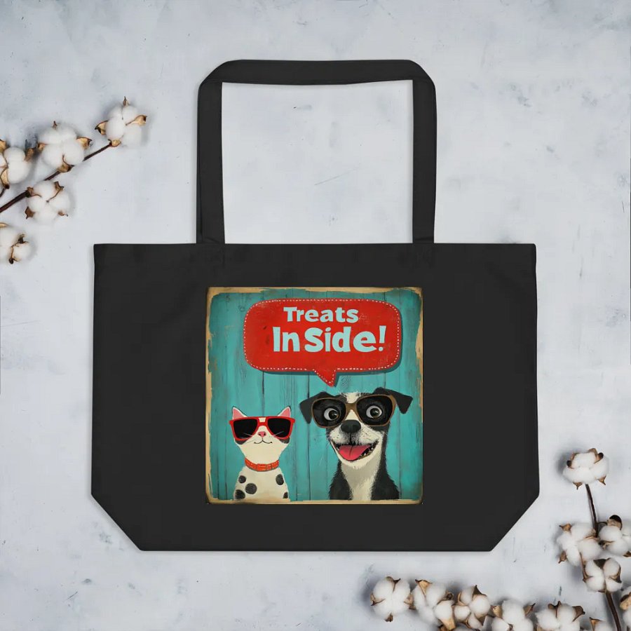 Treats Inside! Pet Lover Tote Bag product image (3)