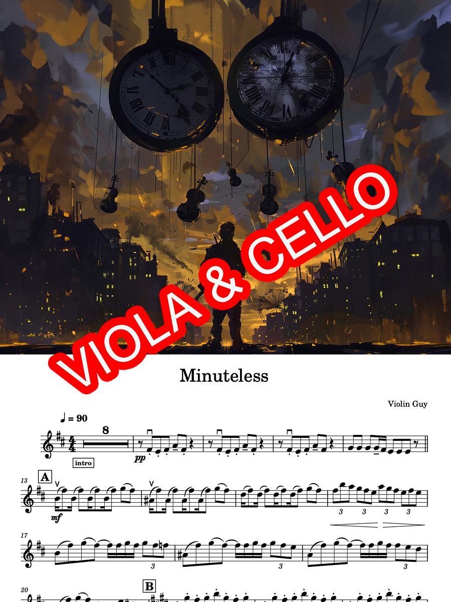 Minuteless - Sheet Music (Alto & Bass Clef) product image (1)