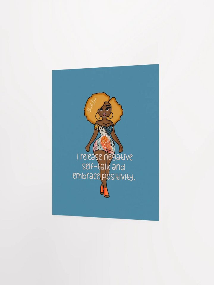 Confidence & Positivity Afro Woman Poster product image (2)