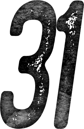 Ink Stamped Numbers 0-31- PNGs for Stickers or Page Creation product image (3)