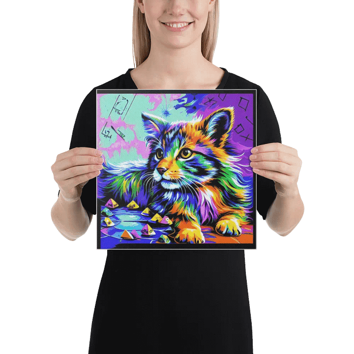 Cute Cat Digital Painting - v4 product image (2)