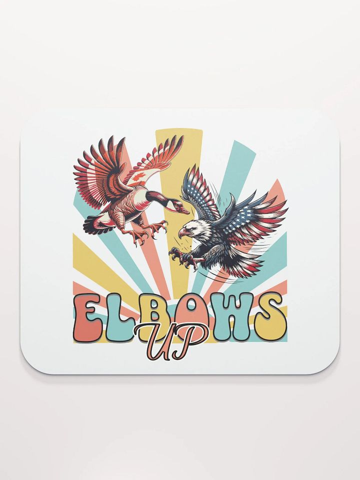 Elbows Up Canadian Goose Vs American Eagle Dynamic Mouse Pad product image (1)
