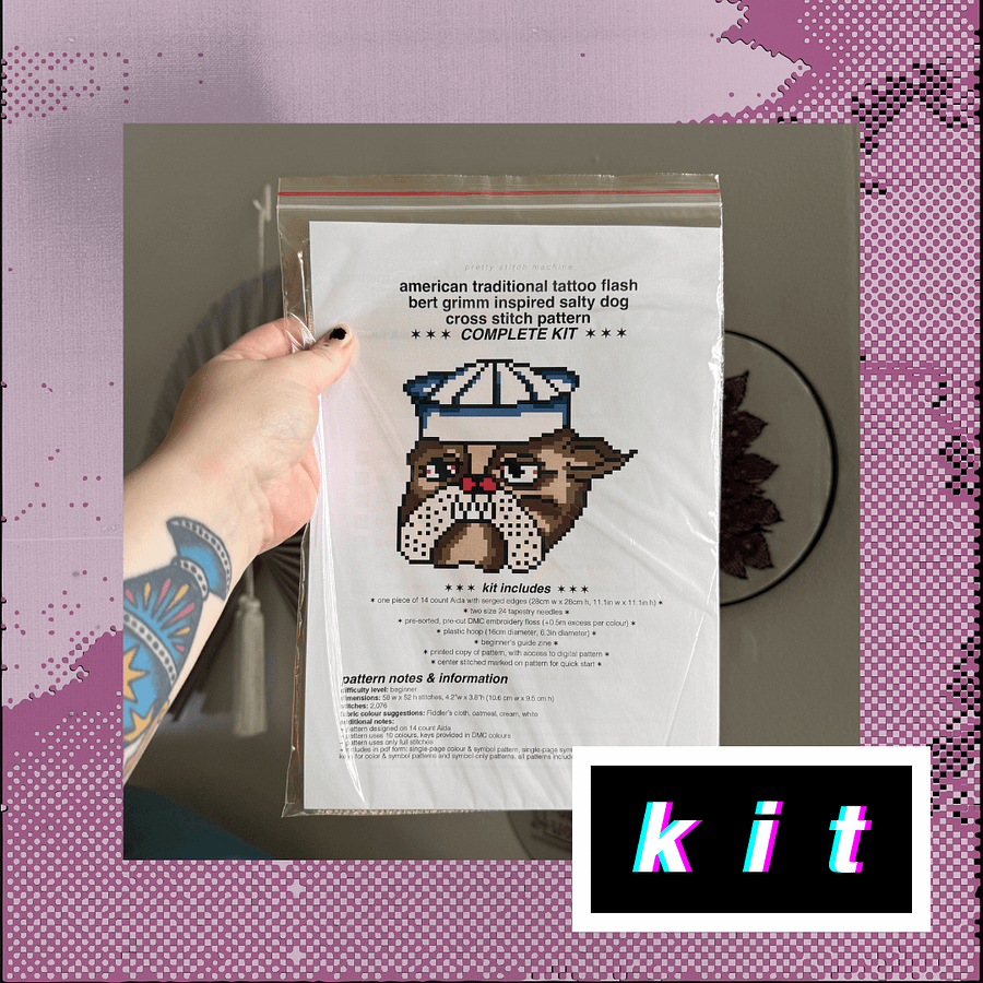 Bert Grimm Salty Dawg Complete Cross Stitch Kit product image (2)