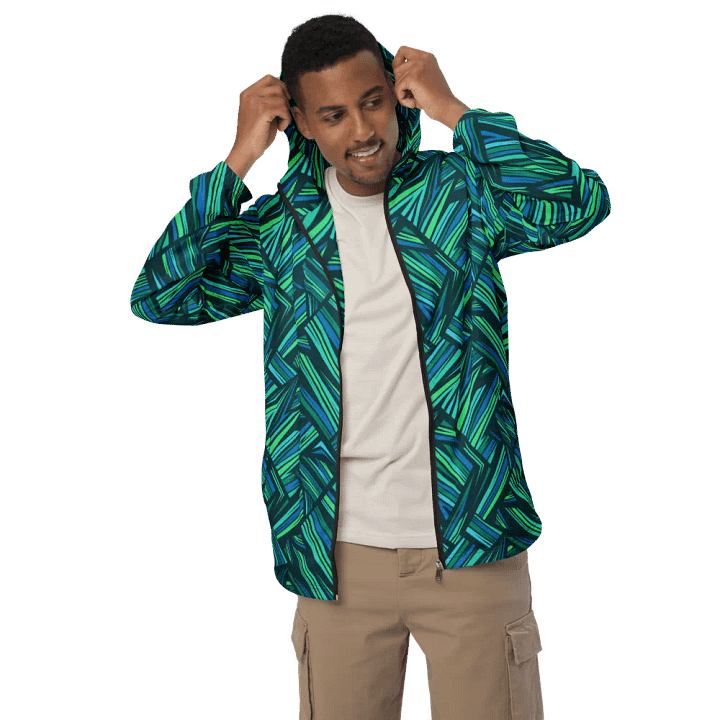 Aqua Angles | Unisex Windbreaker product image (1)