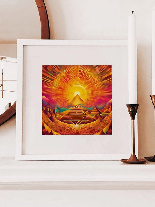 Sun Pyramid Square Poster product image (4)