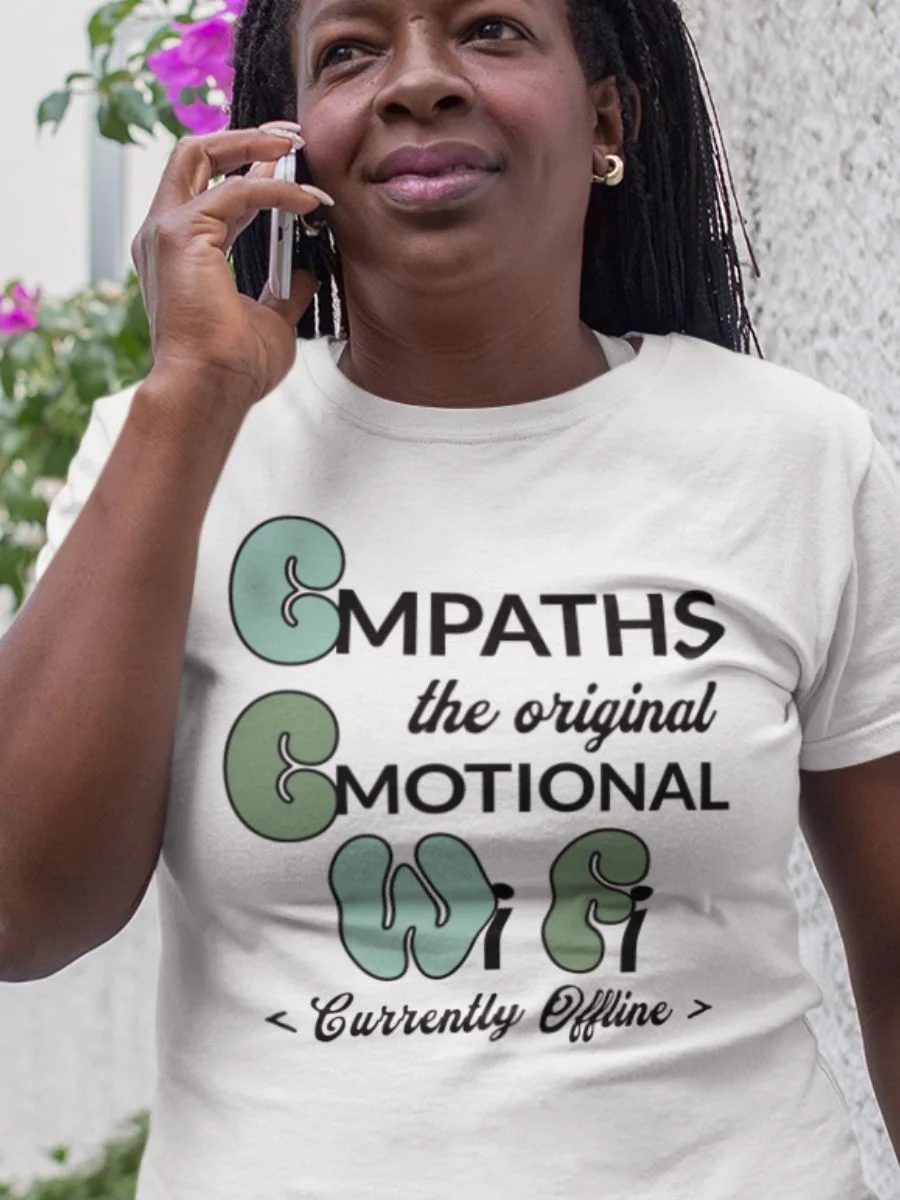 Funny Sarcastic 'Empath are Emotional Wi-Fi Offline' T-Shirt product image (1)