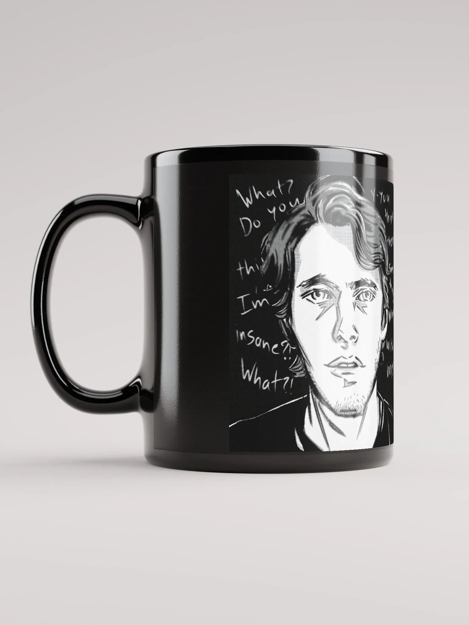 Totally Sane Jerma Black Mug product image (6)